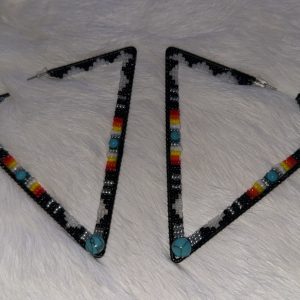 Triangle Collection Stylish Multi Colored Triangle Earrings